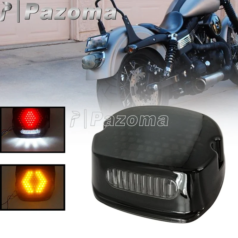 

Motorcyle LED Turn Signal Brake Lamp License Plate Light Integrated Taillight For Harley Sportster XL Dyna Touring Tail Lights