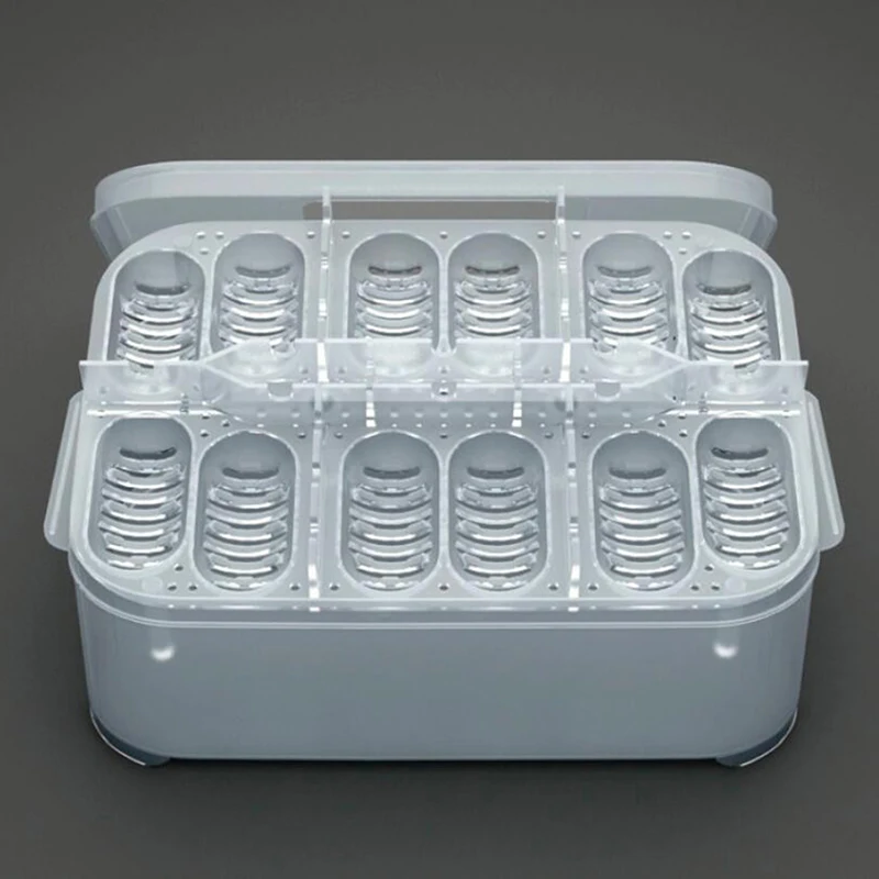 12 ячеек ящик для люка змея ящерицы рептилии лоток яиц коробки выведения