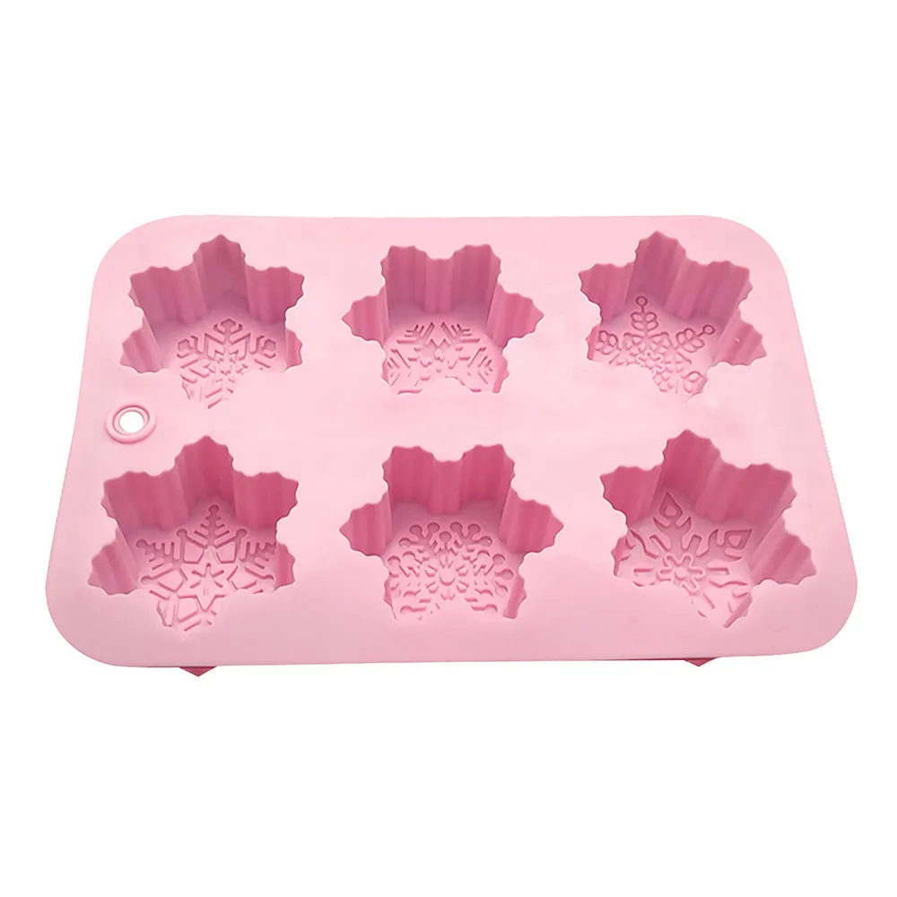 Рождественские узоры в форме снежинки силиконовая форма для мастики торта