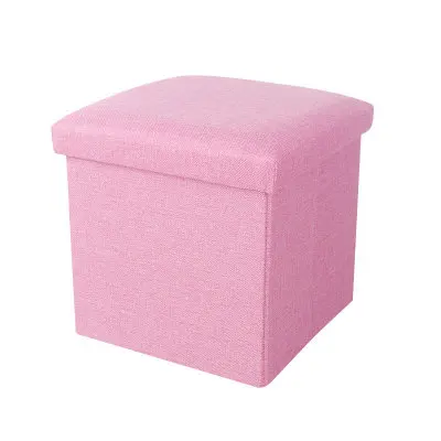 Pink Бытовой Органайзер, коробка для дивана, удобный стул, диван, табурет для хранения ног, коробка для хранения, артефакт, табуре, пуф - Цвет: Pink