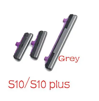 S10 S10 plus Grey Для samsung Galaxy Note 8 S8 S9 S10 Plus запасные боковые кнопки питания и громкости - Цвет: S10 S10 plus Grey