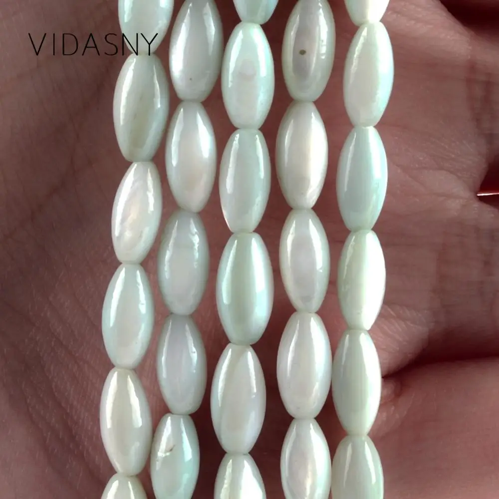 Оптовая продажа 5*10 мм светильник зеленый Швабра бусины для рукоделия