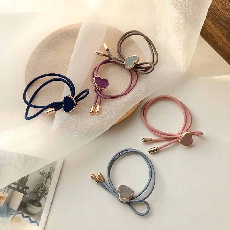 

Trendy Lovely Sweet Simple Nylon Hairband Heart-shaped Hot Selling Headband For Girl Lady Hair Accessories Gifts