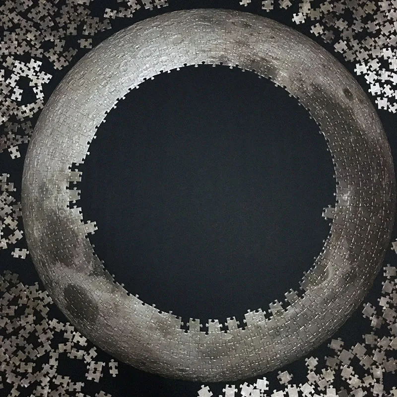 Новый Пазл луна 1000 штук сложно для искусственных игрушек Обучающие игрушки