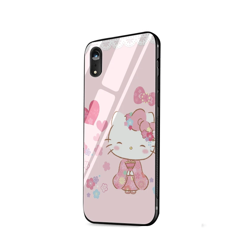 Стекло для мобильного телефона чехол iPhone 5 5S SE 6 6s 7 8 Plus XR X XS максимальный Naughty hello