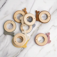 kawaii baby toys teether fidget toys for babies tooth chewing silicone wood ring baby health oral care childrens products