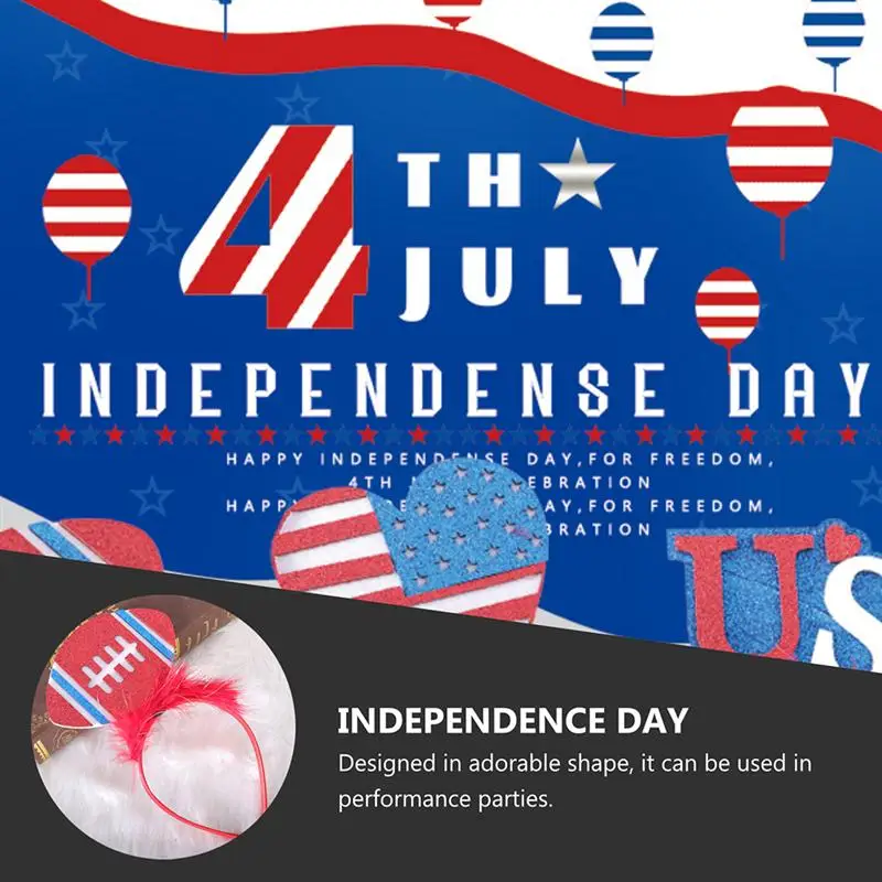 

3pcs Headband Headdress Party Headdress Hair Decoration for Party Festival Independence Day