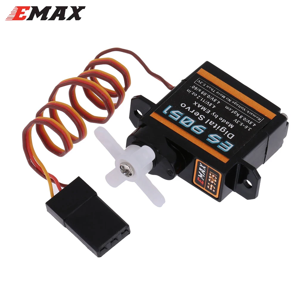 EMAX ES9051 4 8-5 3 V 3g 0 8 кг пластиковый Шестерни цифровой сервопривод Futaba JR разъем для 3D