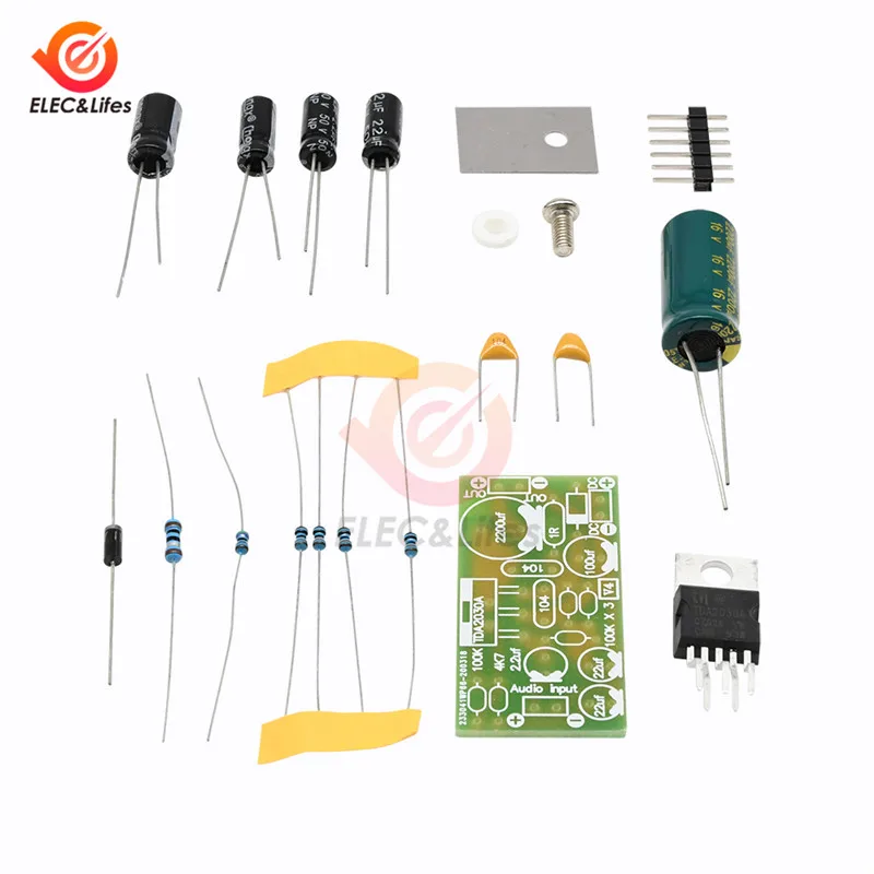 DC 12 В 18 Вт TDA2030A цифровая фотовспышка HiFi Плата усилителя DIY Kit для Arduino расширения