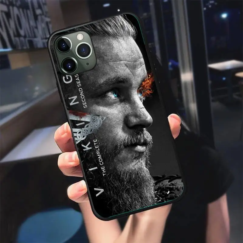 

Vikings Series Phone Case For Black-Iphone 5 5s se 6 6s 7 8 11 12 X Xs Xr Pro Plus Max Mini Cover