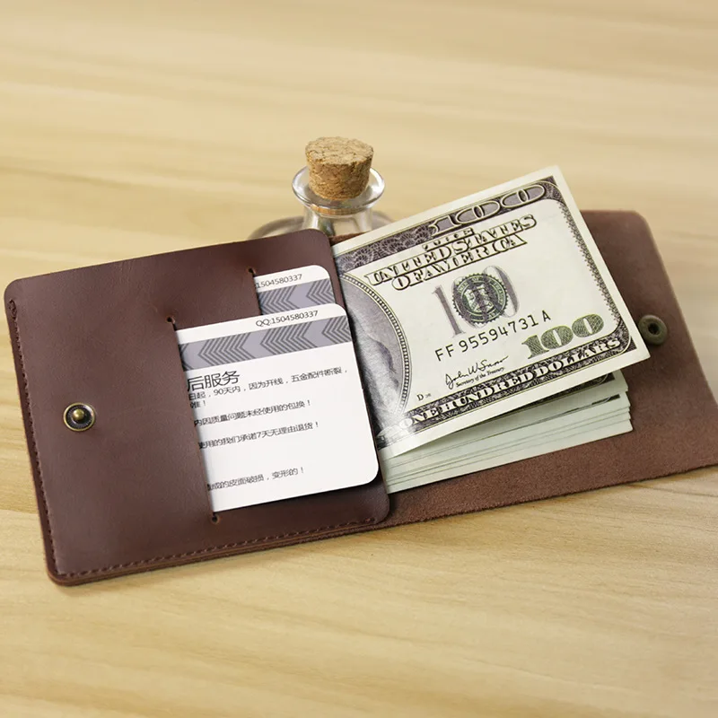 Мужской кошелек из натуральной воловьей кожи органайзер брендовый винтажный