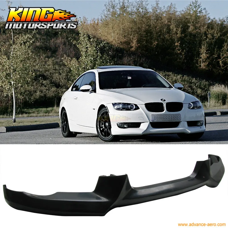 Подходит для 2007 2010 BMW E92 335 330 Уретановый передний бампер спойлер Глобальный