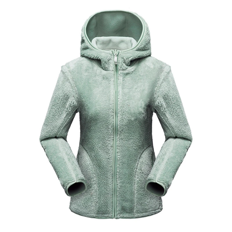 

Unisex Reversible Hoodie Women Pullover Sweatshirts Winter Warm Coral Fleece Hooded Jacket Ladies Flannel Coat Hoody