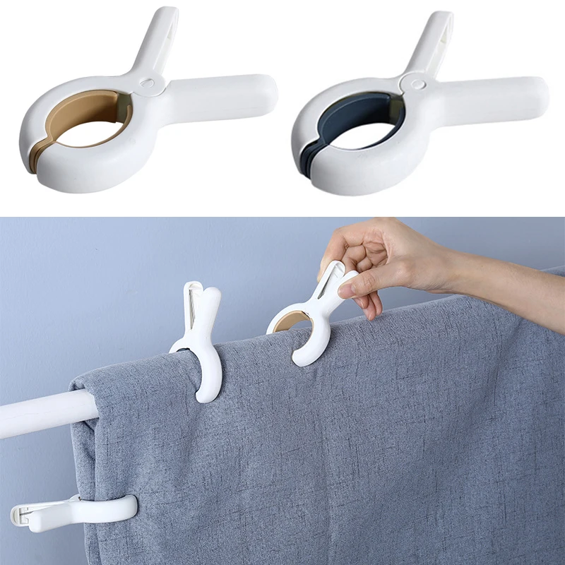 

6pcs/set Large Laundry Clothes Pins for Quilt Blanket Bed Sheet Clips Windproof Drying Rack Household Clothespin Clothes Pegs