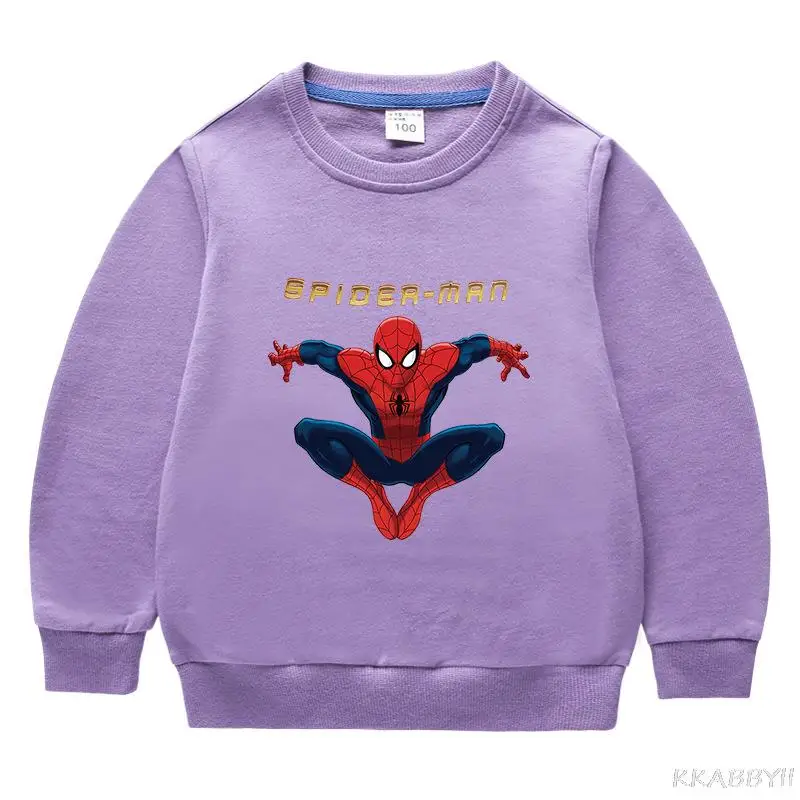 Детский свитер с длинным рукавом и изображением Человека-паука | Детская одежда