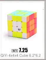 Qiyi Qidi 2x2x2 магический скоростной кубик Карманный головоломка без наклеек Профессиональный скоростной кубик 2х2 образовательные забавные игрушки для детей