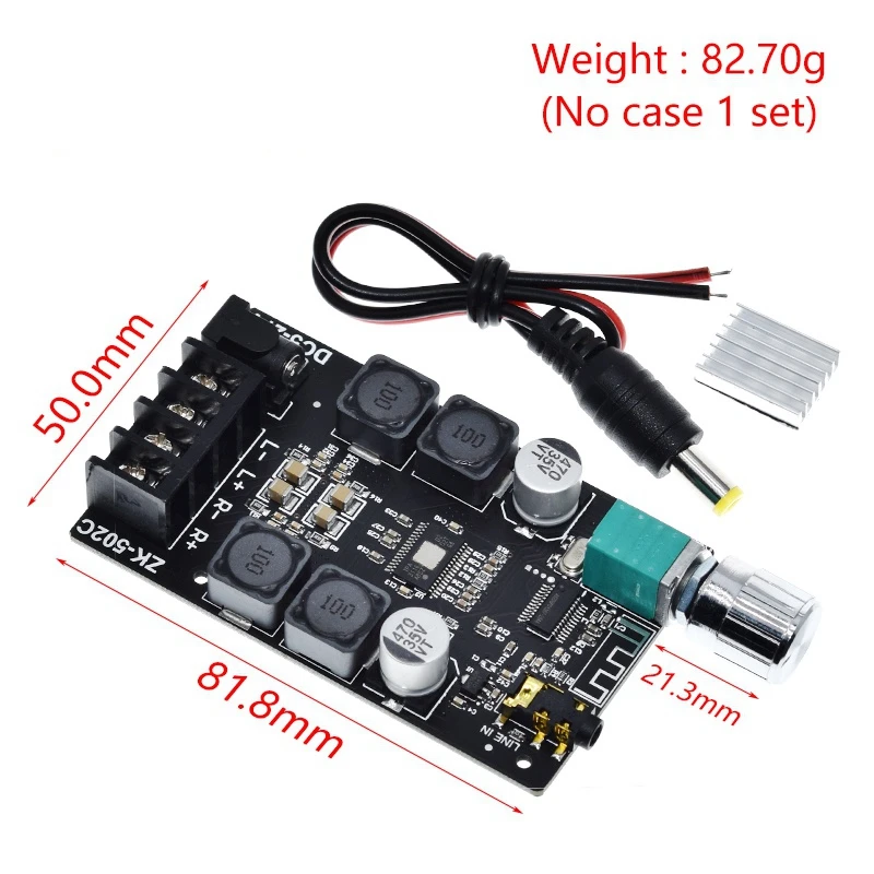 Плата цифрового усилителя мощности HIFI stereo Bluetooth 5 0 TPA3116 50WX2 усилитель звука для