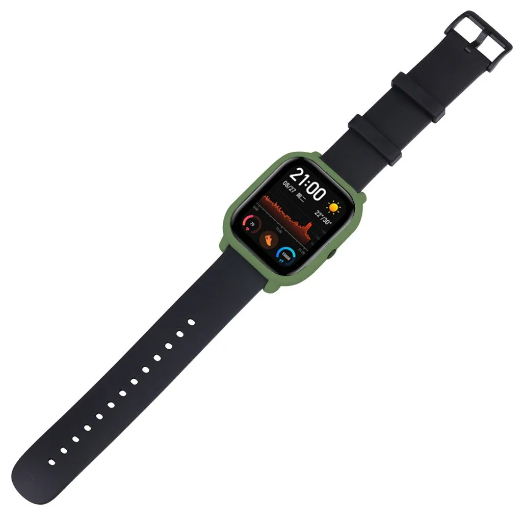 Защитный чехол с силиконовой рамкой для часов Xiaomi Huami Amazfit GTS ремешок наручных