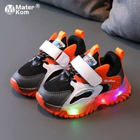size 21 30 baby led shoes for boys girls soft glowing toddler shoes with led lights non slip kids luminous light up sneakers