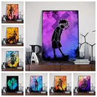 Семейное художественное украшение акварель мультфильм аниме персонаж героя Плакат Детская комната Детский сад украшения настенные наклейки o325