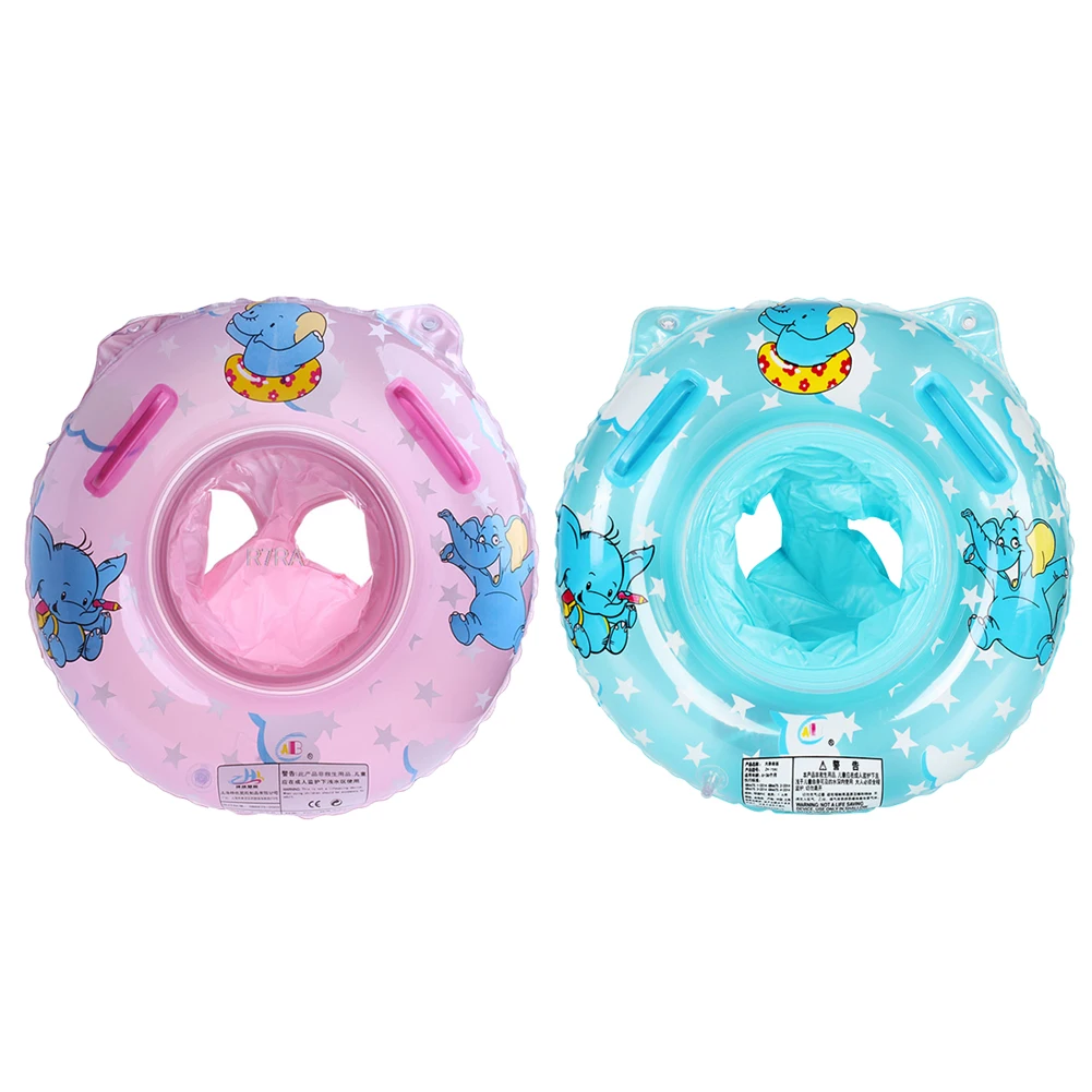 

PVC Inflatable Elephant Shape Swimming Ring with Steering Wheel Baby Neck Floating Neck Floating Wheels Pool Toy Bathing Circle