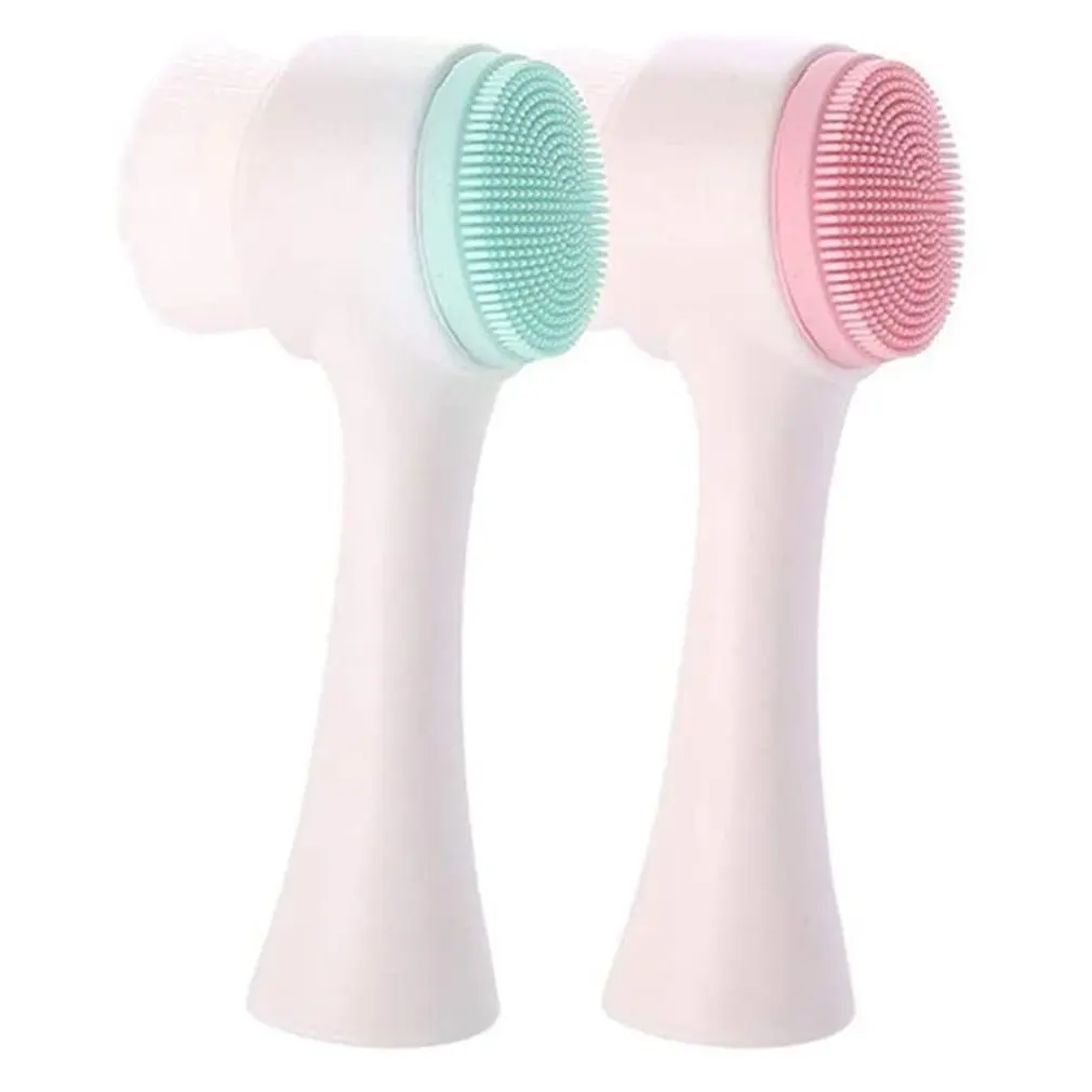 

Двусторонняя силиконовая щетка для чистки лица