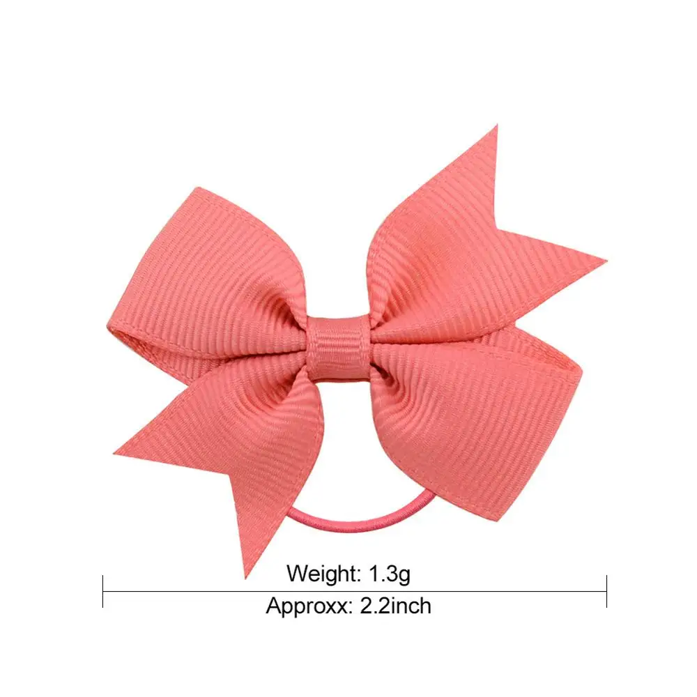 20pcs/lot Grosgrain Ribbon Hair Bands Ponytail Holder Rubber Band For Baby Girls Handmade Rope Scrunchie Accessories |
