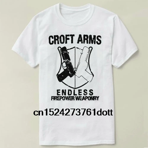 Забавная Мужская футболка белая черная с изображением крофт-рук и гробницы из