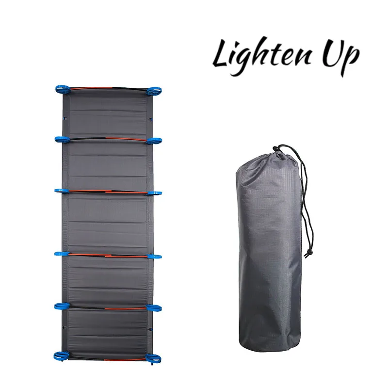 

Lighten Up Camping Bed Cot-Tent Fishing Beds Aluminum Alloy Foldable Sleeping Pad