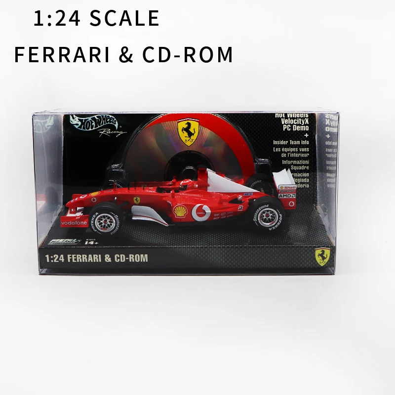 HOT WHEELS 1:24 FERRARI &amp CD-ROM RACING VELOCITY X PC DEMO |
