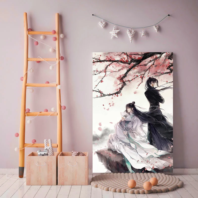 DIY Цифровая живопись Wei Wuji Рисунок Аниме Искусство Декор для гостиной картина