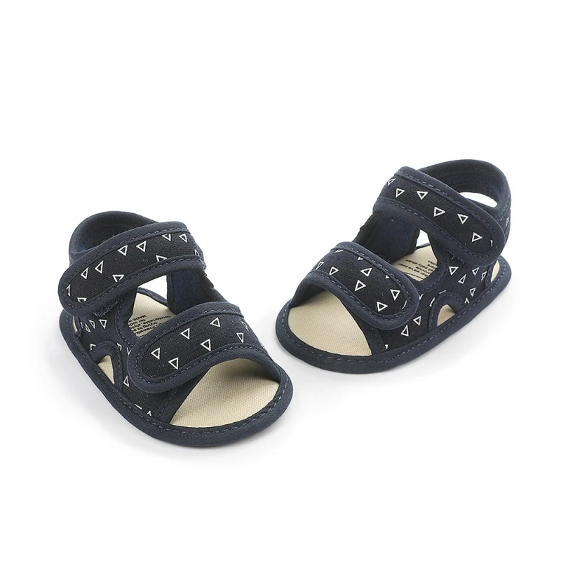 Sandalias Unisex de lona suave para beb&eacute;s y ni&ntilde;os, sandalias antideslizantes con suelas de gamuza, para troncos, de verano-1