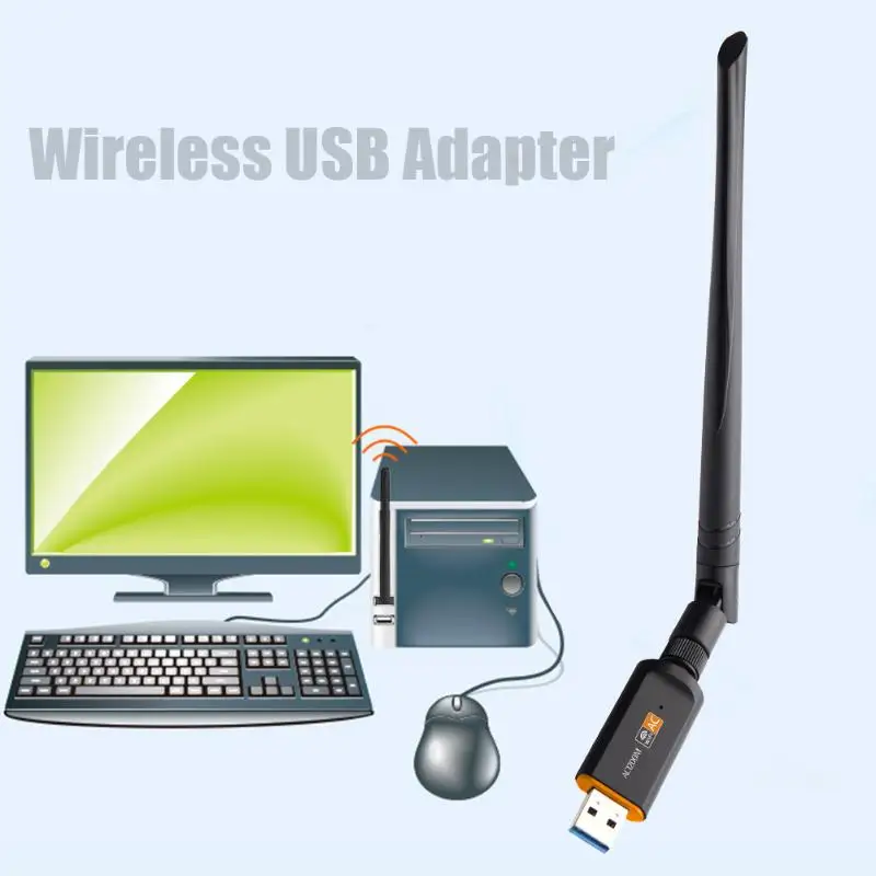 2 4G/5G беспроводная сетевая карта WiFi Ethernet адаптер двухдиапазонный 1200 Мбит/с USB3.0 с