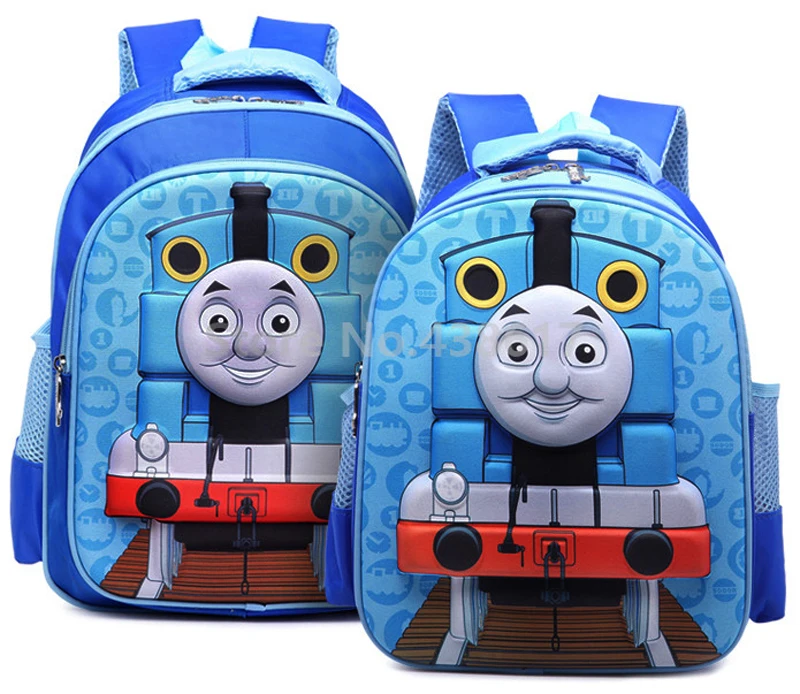 

New Kawaii Anime Thomas 3D Boys School Bags Kids Backpack For Children