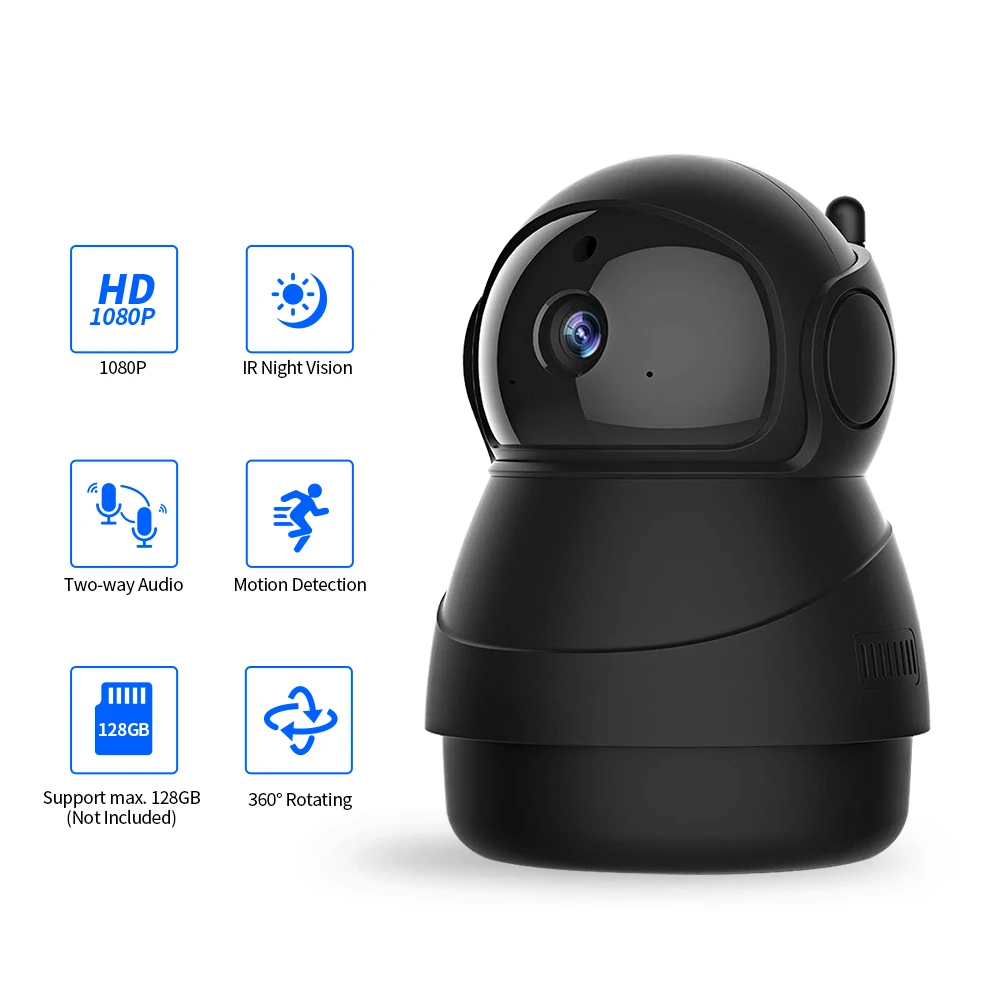 Умная PTZ IP камера 1080P Wi Fi с функцией ночного видения|Камеры видеонаблюдения| |