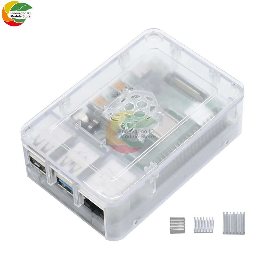 Чехол Ziqqucu для Raspberry Pi 4 корпус из АБС-пластика V4 защитный чехол черный белый