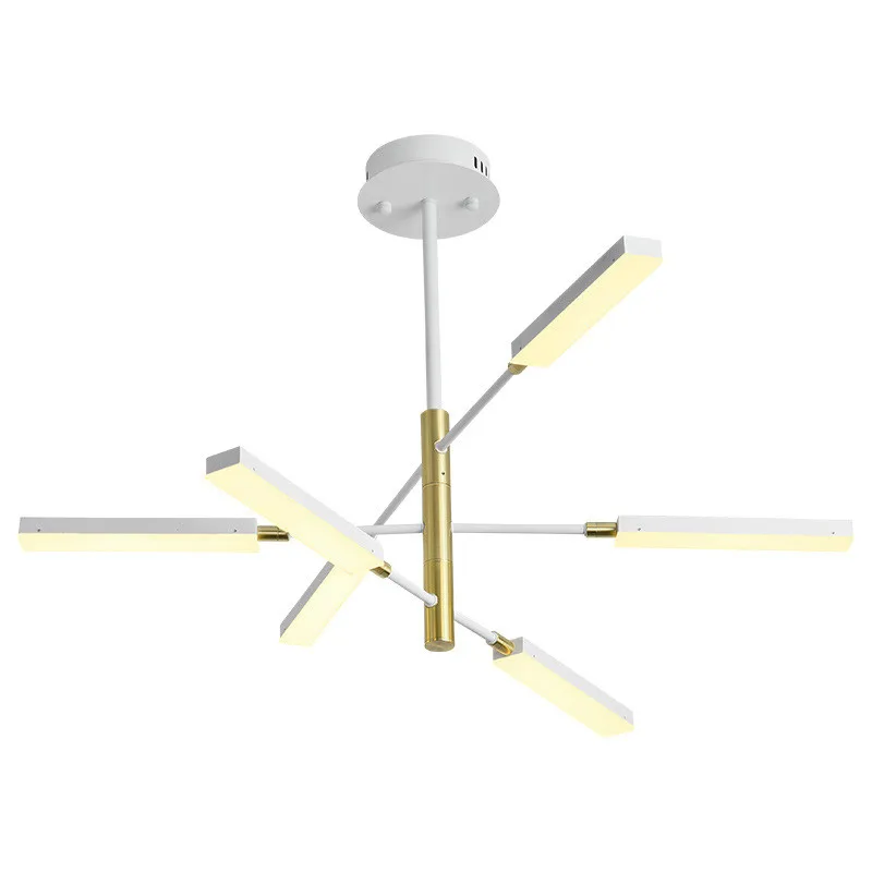 

Nordic style LED chandelier lighting modern minimalist dining room lighting living room decoration golden chandelier