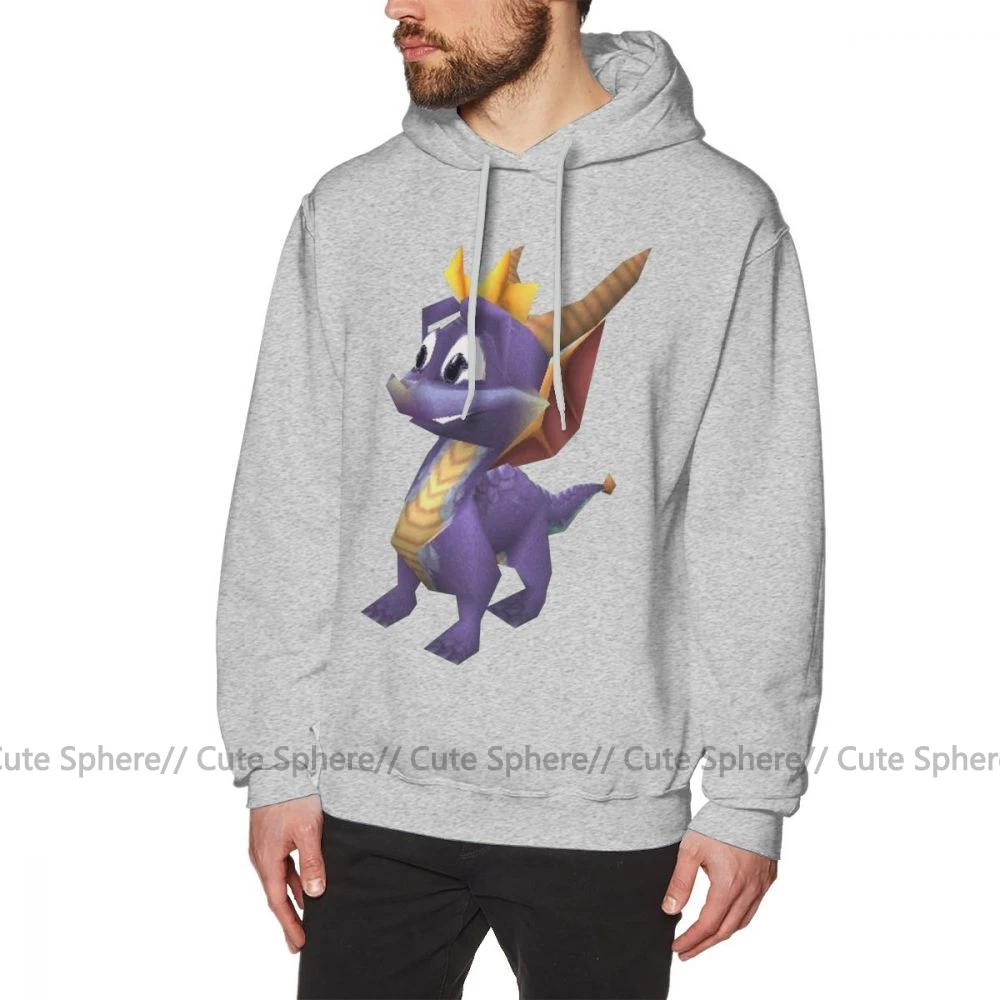 Толстовка Spyro с капюшоном толстовка имитацией улыбки Белый Свободный пуловер для
