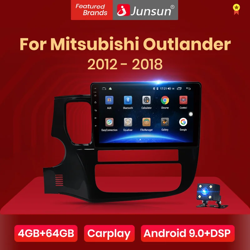 Junsun 4G + 64G CarPlay DSP Android 9 0 автомобильный Радио мультимедийный стерео плеер GPS 2 Din для