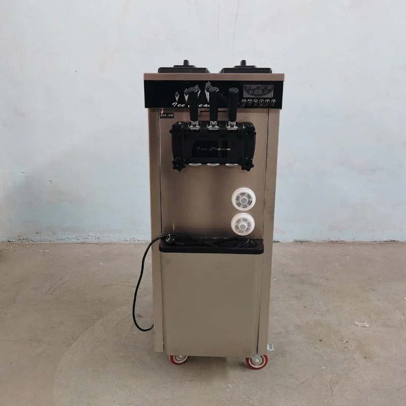 

Popular italian ice cream machine vertical soft ice cream maker with factory price