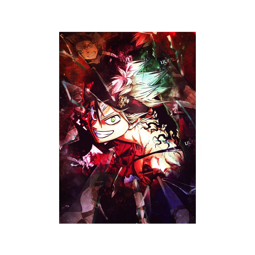 Черный клевер аниме Рисунок плакат дома украшение гостиной и спальни wall art Печать