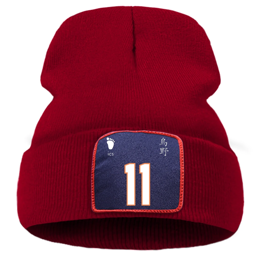 

Haikyuu Beanie Hats Kei Tsukishima Bonnets For Men Knitted Hat Hip Hop Cotton Caps Women Balaclava Kpop Harajuku Warm Streetwear