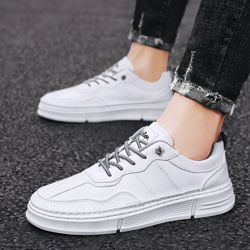 

White Men Sneakers Fashion Men Casual Shoes Breathable Shoes Walking Sneakers Men's Tennis Mens Designer Shoes Erkek Ayakkabi