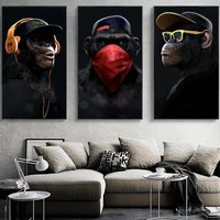 fsbcgt cool graffiti street music monkey diy painting by numbers adults drawing on canvas pictures by numbers wall art decor