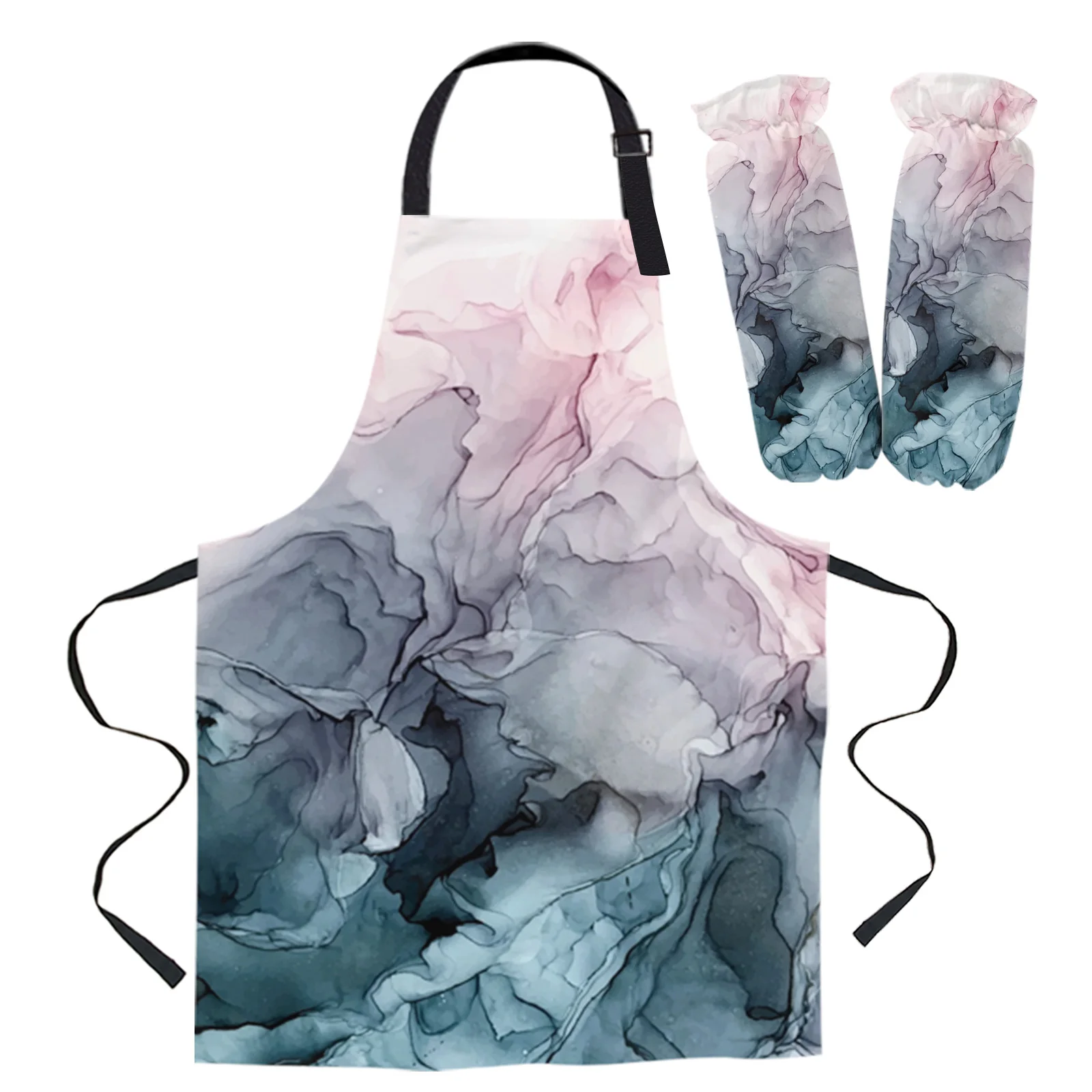 

Серый течет абстрактная живопись фартук Кухня Аксессуары для выпечки Пособия по кулинарии фартук Кухня женские фартуки
