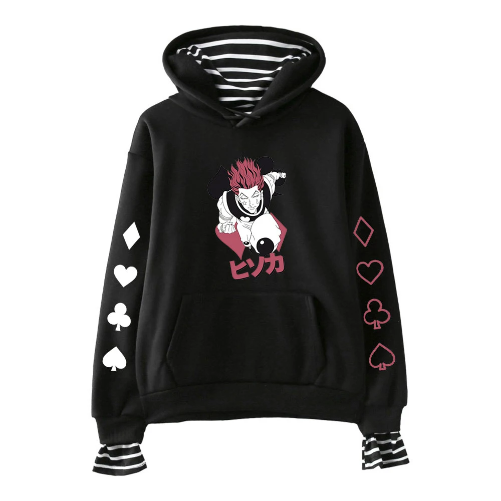

Худи HUNTERxHUNTER из двух частей высокого качества, Женская толстовка с длинным рукавом и капюшоном, Лидер продаж, уличная одежда Hisoka