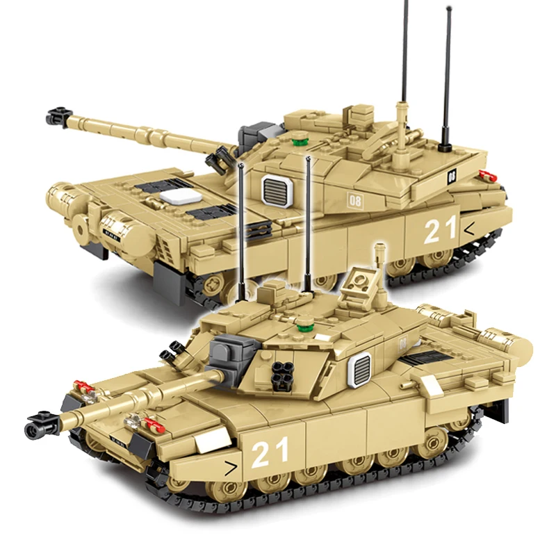 904 шт Challenger II главный боевой танк строительные блоки Современные Военные танки