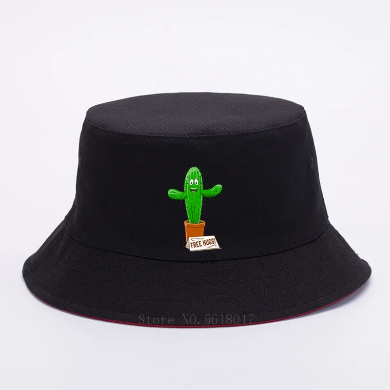 Забавная кактус свободные объятия мультфильм для мужчин и женщин Панама шляпа 2020