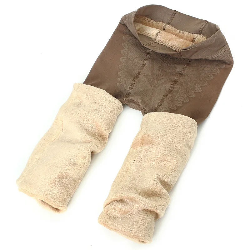 Горячие Леггинсы зимние прикладочные сексуальные леггинсы тонкие Deportes черные