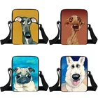 Сумка на плечо с принтом такса для мужчин и женщин